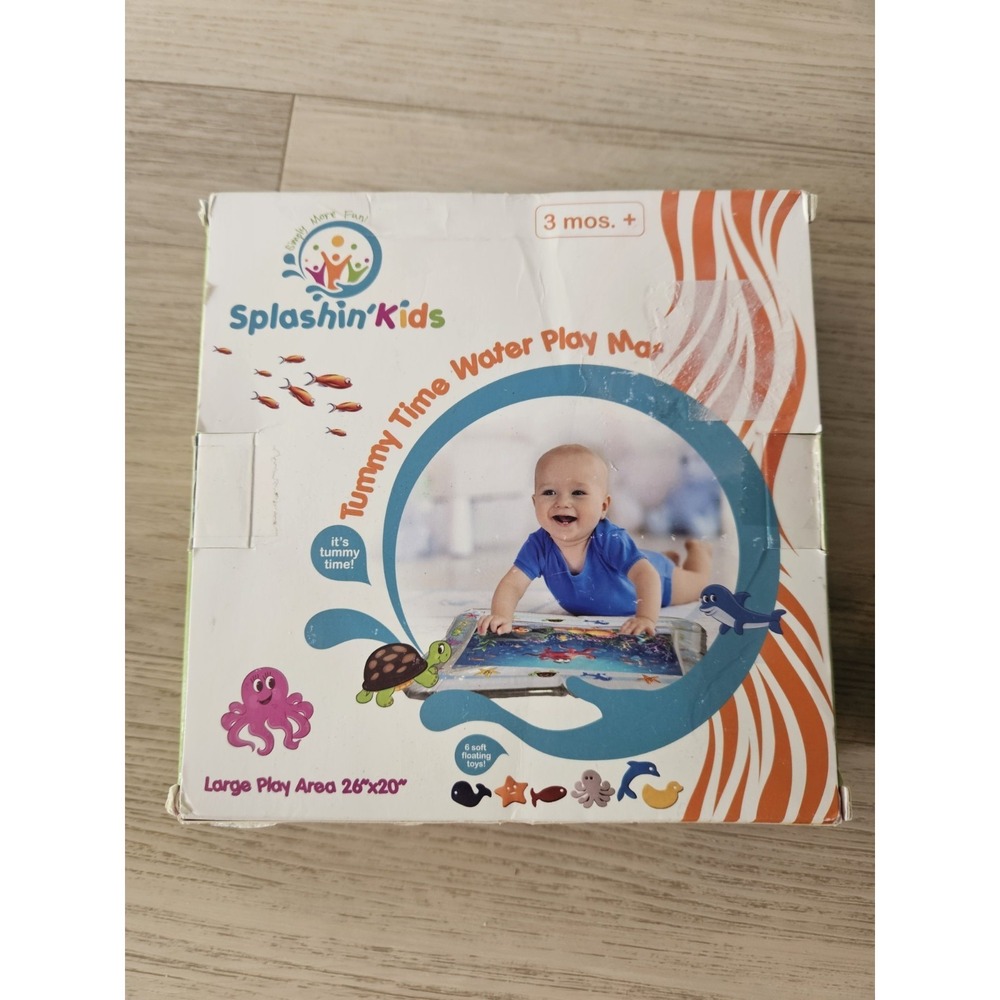 Splashin'Kids Inflatable Tummy Time Water Play Mat Sensory Toy Infant Newborn